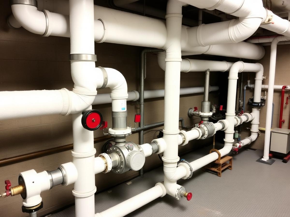 Commercial Boiler Room Piping