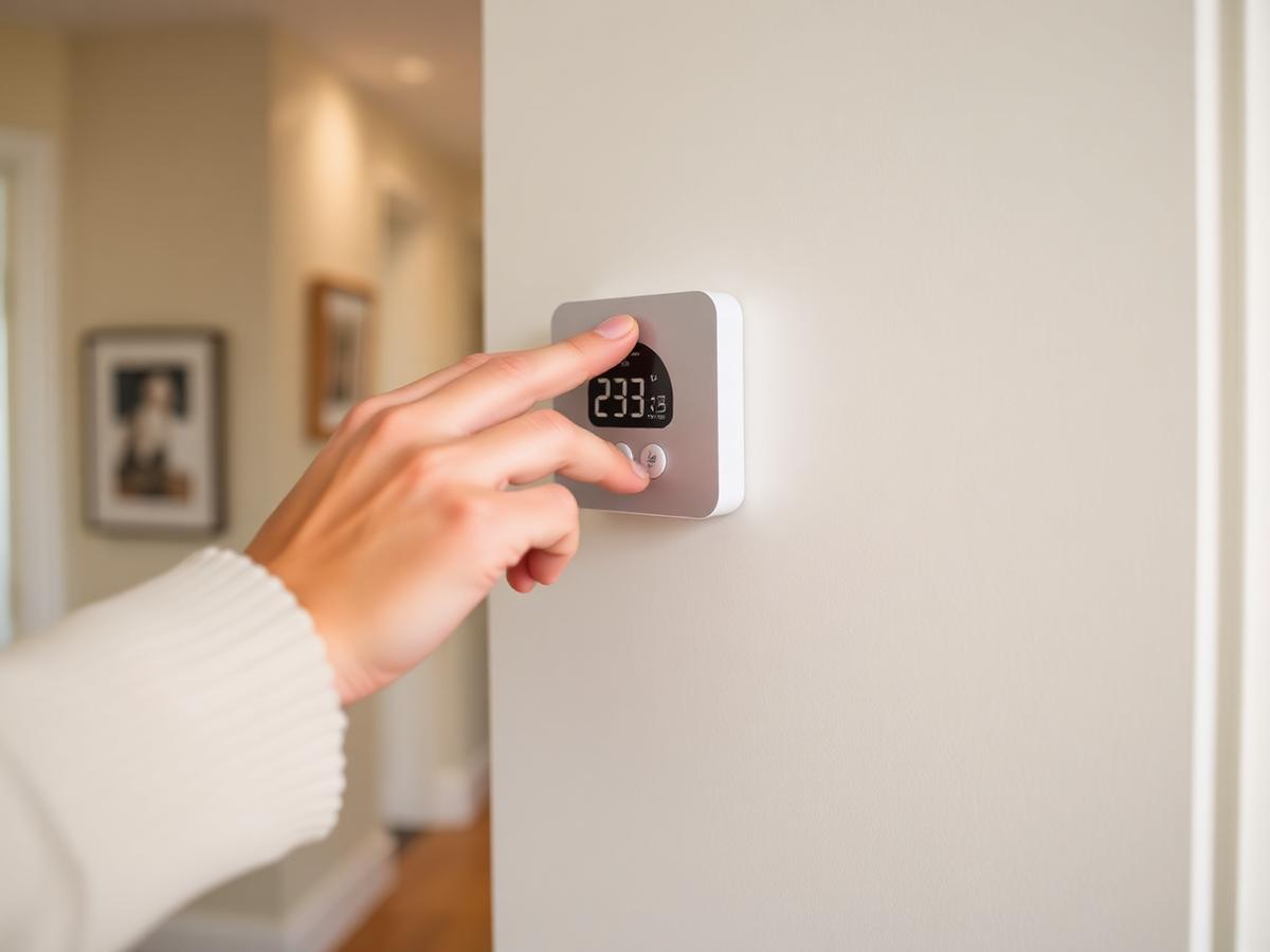 Wall-mounted ductless indoor unit conditioning a finished living space